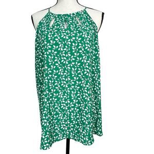 Papermoon Halter Blouse XXL Sleeveless Keyhole Top NWT